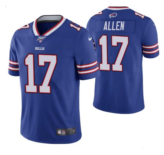Toddlers Buffalo Bills #17 Josh Allen Blue 100th Season Vapor Untouchable Limited Stitched Jersey